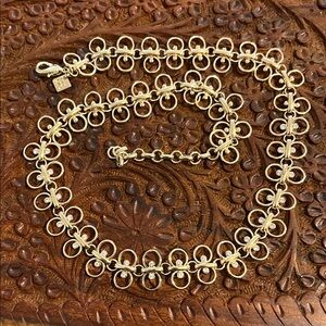 Banana Republic Gold Floral Necklace